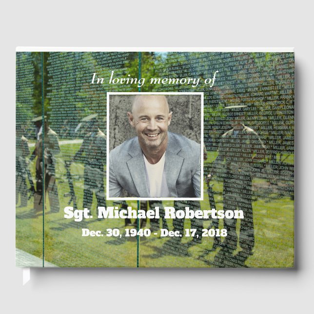 Überlegungen zum Veteranen-Gedächtnis in Vietnam Gästebuch (Vorderseite)