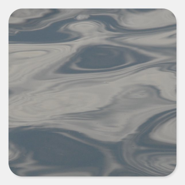 Überlegungen zum Wasser Quadratischer Aufkleber (Vorderseite)