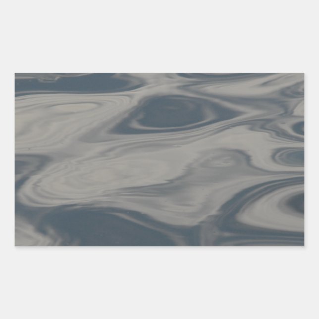 Überlegungen zum Wasser Rechteckiger Aufkleber (Vorderseite)