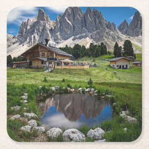 Überlegungen zur Ranch Rechteckiger Pappuntersetzer