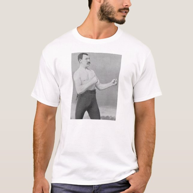 Übermäßig Männlich-Man-Shirt T-Shirt (Vorderseite)