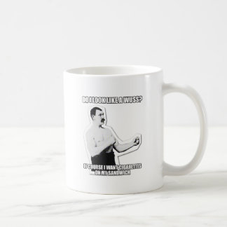 Übermäßig schlägt männlicher Mann wieder! Tasse