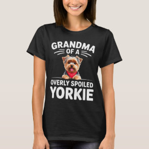 Übermäßig Seidige Yorkie-Oma-Design T-Shirt