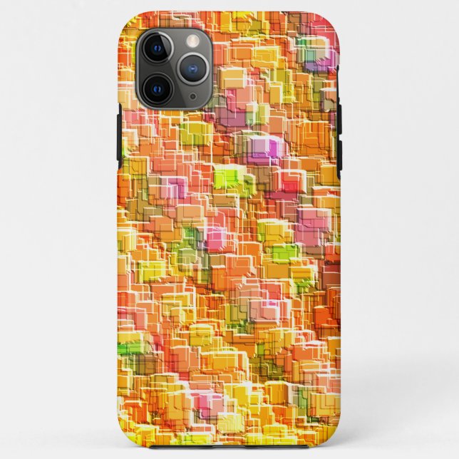 Übermäßiges Durcheinander geprägter Quadratzoll Case-Mate iPhone Hülle (Rückseite)