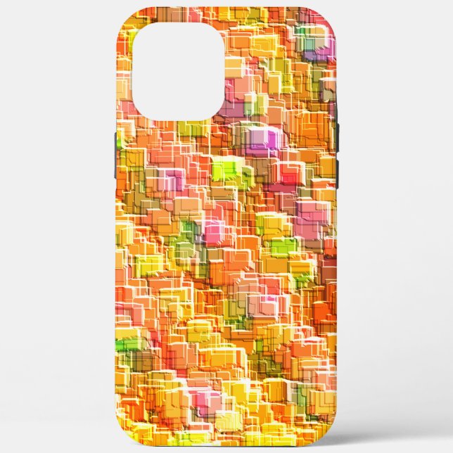 Übermäßiges Durcheinander geprägter Quadratzoll Case-Mate iPhone Hülle (Rückseite)
