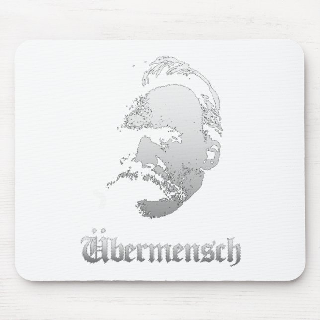 Ubermensch – Friedrich Nietzsche Best German Philo Mousepad (Vorne)