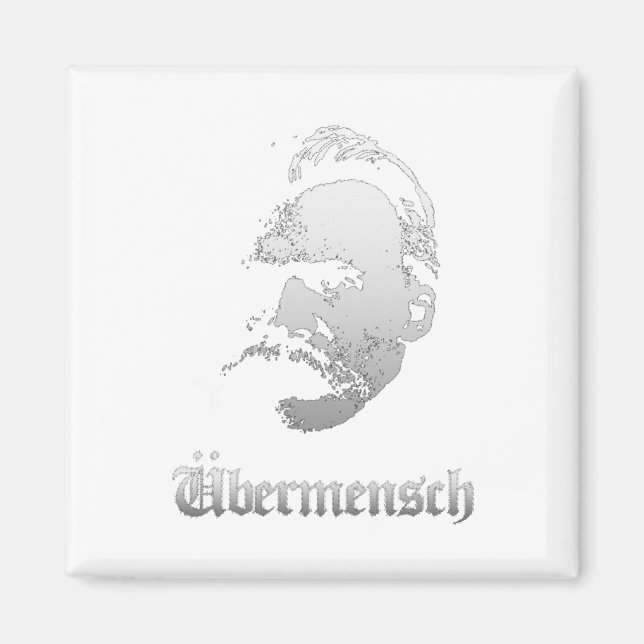 Übermensch – Friedrich Nietzsche Bester Deutscher  Magnet (Vorne)