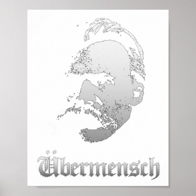 Übermensch – Friedrich Nietzsche Bester Deutscher  Poster (Vorne)