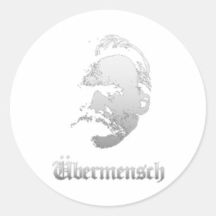 Übermensch – Friedrich Nietzsche Bester Deutscher  Runder Aufkleber