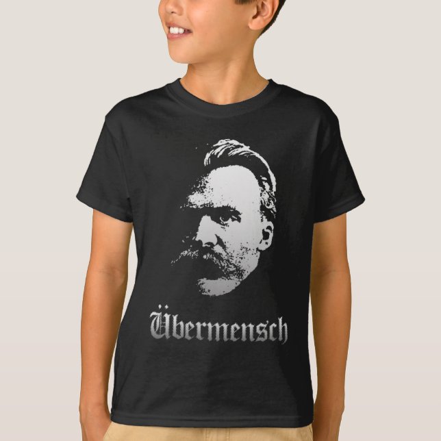 Übermensch – Friedrich Nietzsche Bester Deutscher  T-Shirt (Vorderseite)