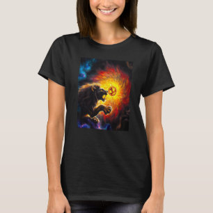 ÜBERMENSCH LÖWE gegen den Drachen Nietzche Impress T-Shirt