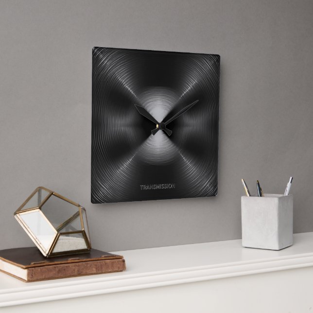ÜBERMITTLUNG QUADRATISCHE WANDUHR (Büro)