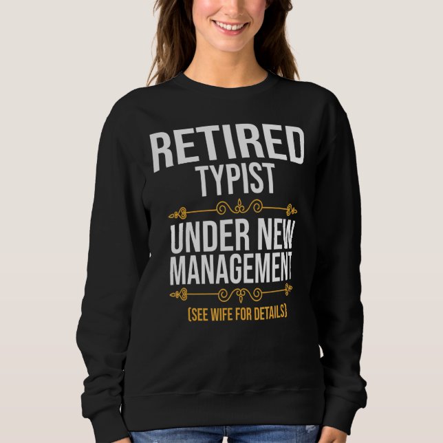 Übermüdete Typist unter neuer Leitung Sweatshirt (Vorderseite)