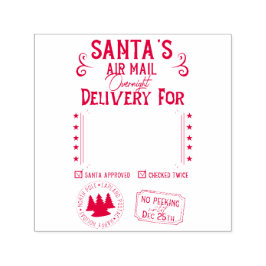 Übernachtung des personalisierten Weihnachtsmanns Permastempel