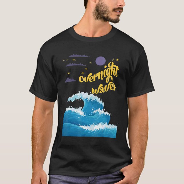 Übernachtungswelle T-Shirt (Vorderseite)