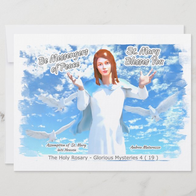 Übernahme der heiligen Maria in den Himmel 2 Briefbogen (Vorderseite)