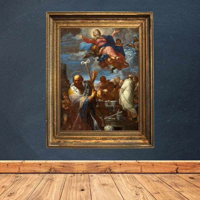 Übernahme der Jungfrau Giovanni Battista Lenardi Poster (Assumption of the Virgin Giovanni Battista Lenardi Wall Art)