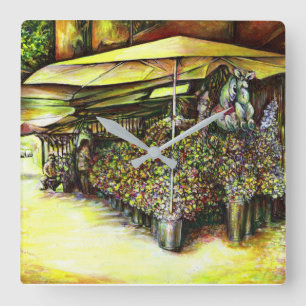 Übernahme des Besitzes von Ausschreibungen Quadratische Wanduhr