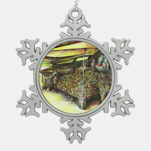 Übernahme des Besitzes von Ausschreibungen Schneeflocken Zinn-Ornament