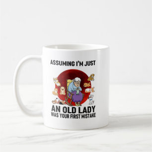 Übernahme im Jusst an Ald Lady Shirt Kaffeetasse