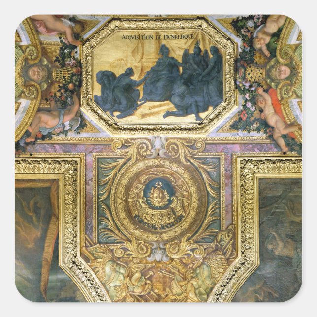 Übernahme von Dünkirchen Quadratischer Aufkleber (Vorderseite)