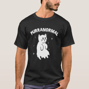 Übernatürliche Halloween-Katz-Geist T-Shirt