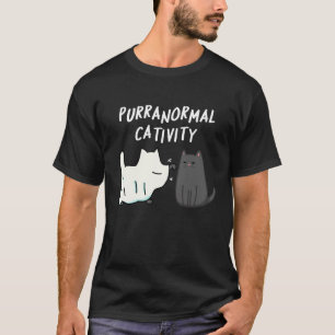 Übernatürliche Katzaktivität Halloween Katzenwitz  T-Shirt