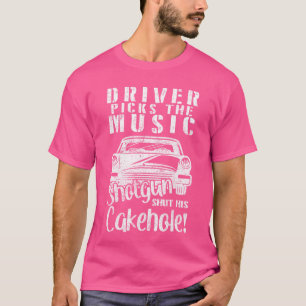 Übernatürlicher Fahrer wählt Musik Vintage Retro l T-Shirt