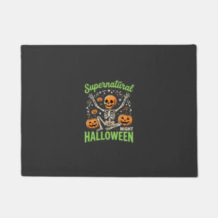 Übernatürliches Skelett Halloween Vektor Design_1 Fußmatte