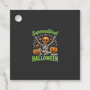 Übernatürliches Skelett Halloween Vektor Design_1 Geschenkanhänger
