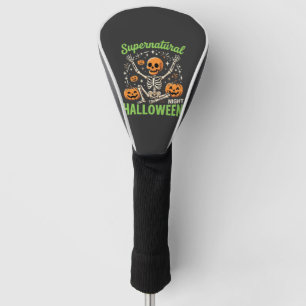 Übernatürliches Skelett Halloween Vektor Design_1 Golf Headcover