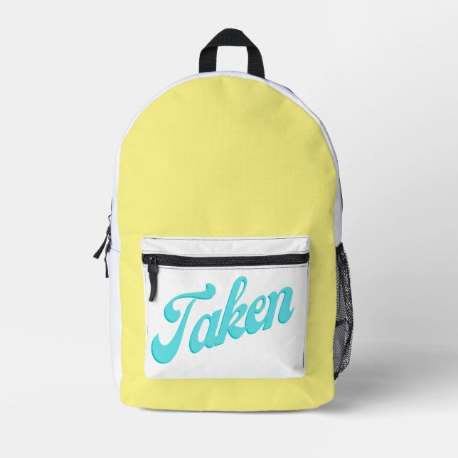 übernommen bedruckter rucksack (Vorderseite)