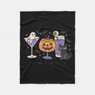 Überprüfe deinen Ison Halloween schwarze Katze Kür Fleecedecke