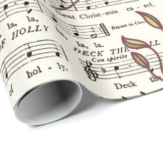Überprüfen Sie das Blatt-Musik-Umschlagpapier für Geschenkpapier