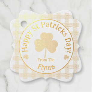 Überprüfen Sie St. Patricks Shamrock NAME Geschenkanhänger