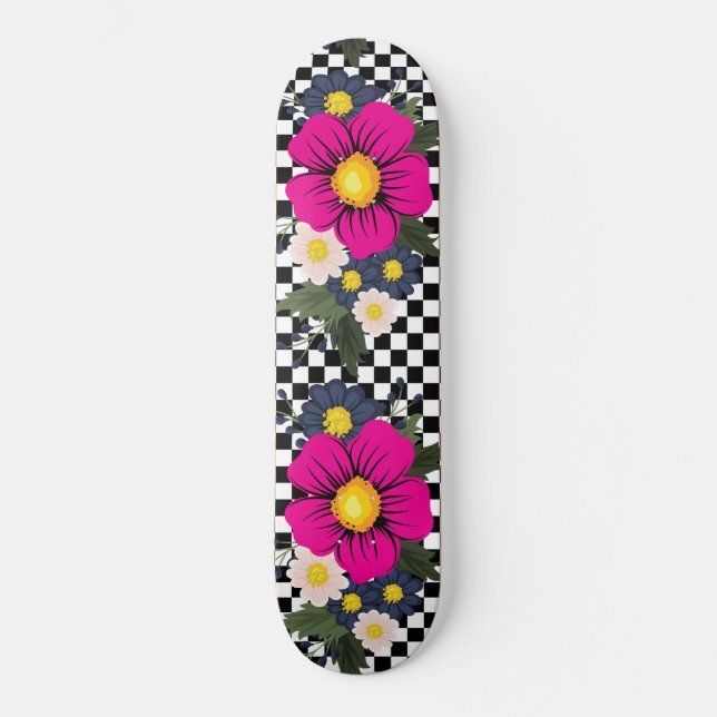 Überprüft und Blume Skateboard (Vorderseite)