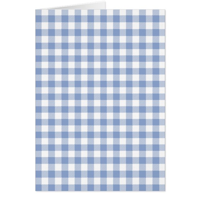 Überprüftes blaues Gingham-Classic-Muster (Vorne)
