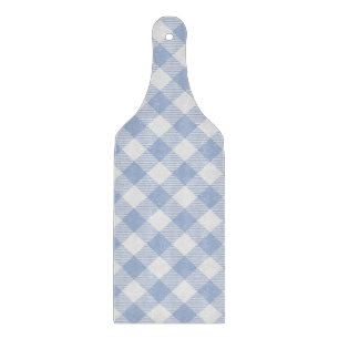 Überprüftes blaues Gingham-Classic-Muster Schneidebrett