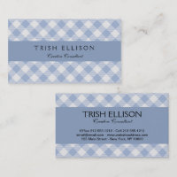 Überprüftes blaues Gingham-Classic-Muster