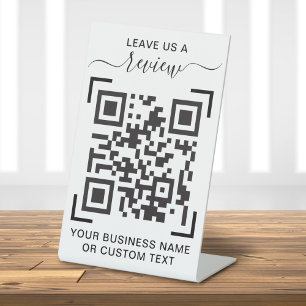Überprüfung der Geschäftstätigkeit mit QR-Code Sockelschild