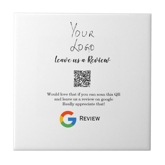 Überprüfung des Unternehmenslogos durch Google Prü Fliese (Vorderseite)