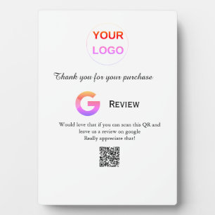 Überprüfung des Unternehmenslogos durch Google Prü Fotoplatte