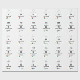 Überprüfung des Unternehmenslogos durch Google Prü Geschenkpapier