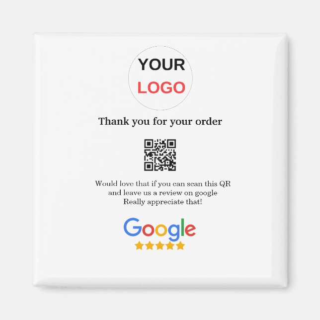 Überprüfung des Unternehmenslogos durch Google Prü Magnet (Vorne)