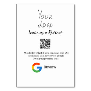 Überprüfung des Unternehmenslogos durch Google Prü Tischnummer