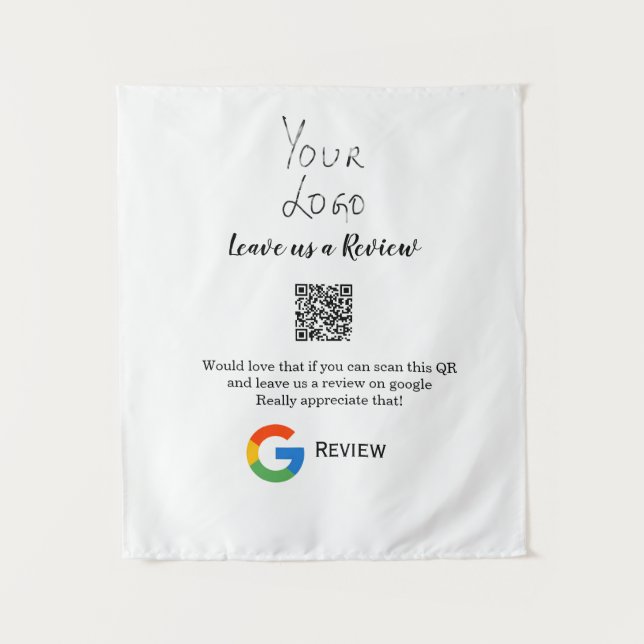 Überprüfung des Unternehmenslogos durch Google Prü Wandteppich (Vorderseite)