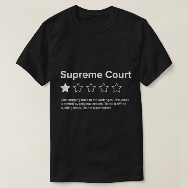 Überprüfung eines Star durch den Obersten Gerichts T-Shirt (Design vorne)