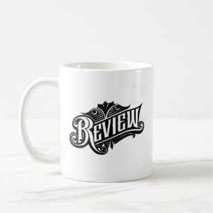 Überprüfung & Meinung Grafikdesign Soziale Rückm Kaffeetasse