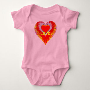 Überquellendes Herz Baby Strampler