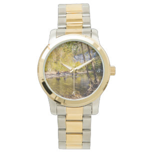 Überqueren der Buffalo River Gold Watch Armbanduhr
